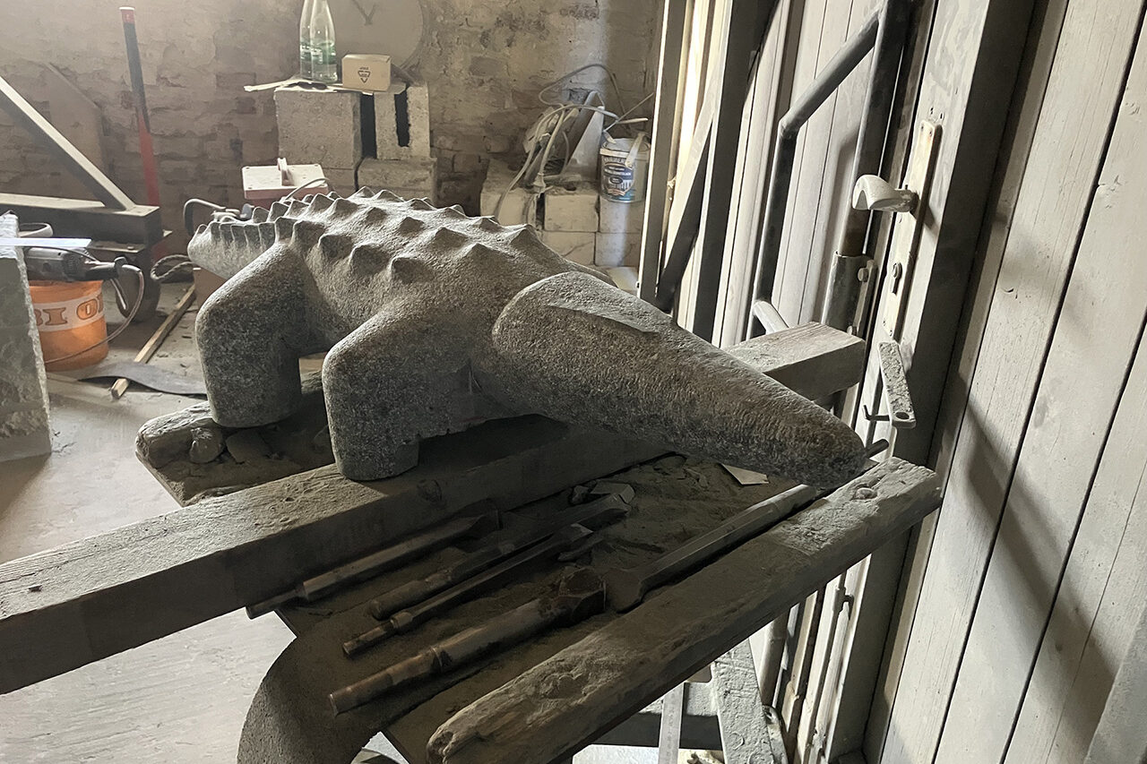 Krokodil Skulptur - Thomas Frische